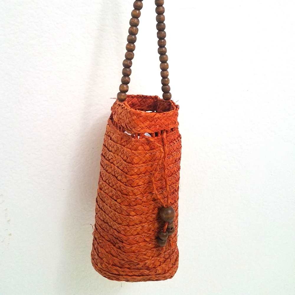 💙3/$15 Mini Straw Drawstring Bag
